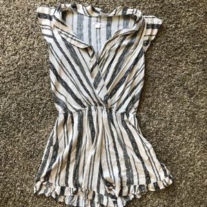Xhiliration striped romper
